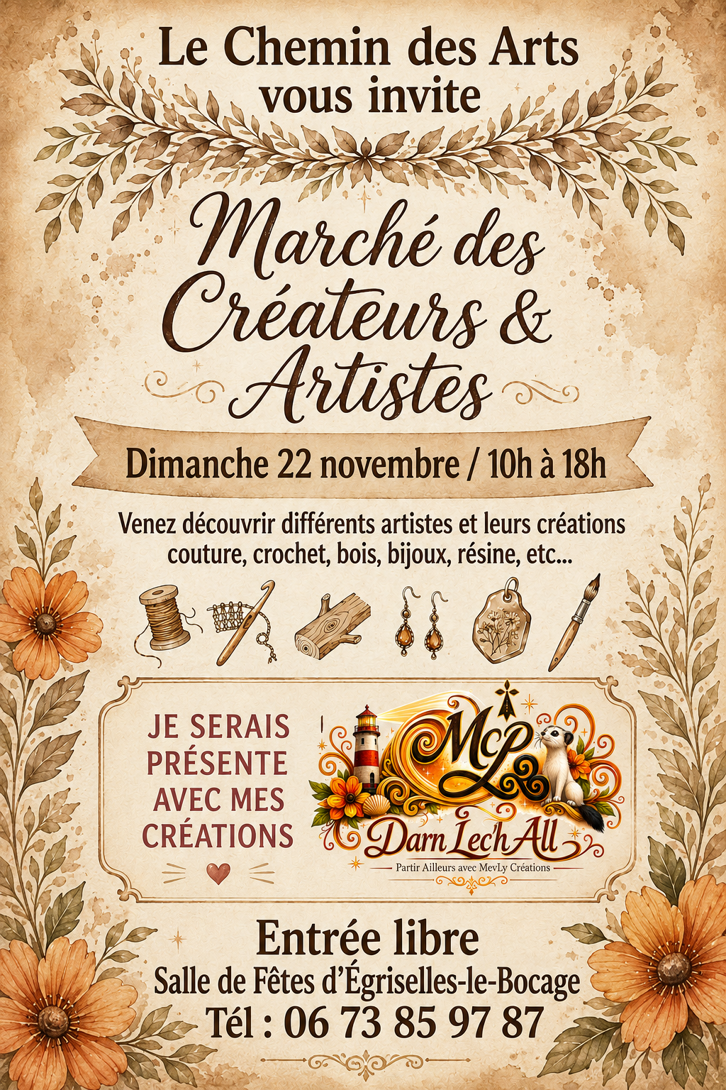 2026 11 22 marche des createurs et artistes mevly creations
