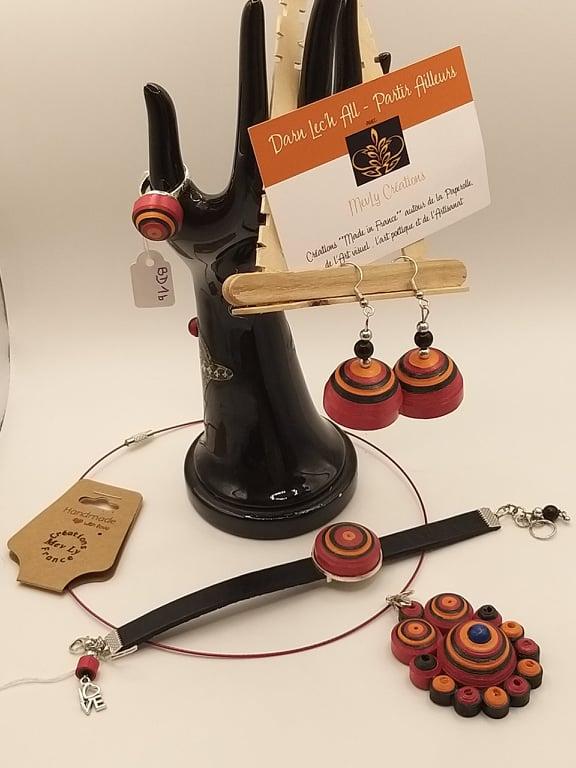 Collier Salsa en Paperolle - Fait Main | MevLy Créations