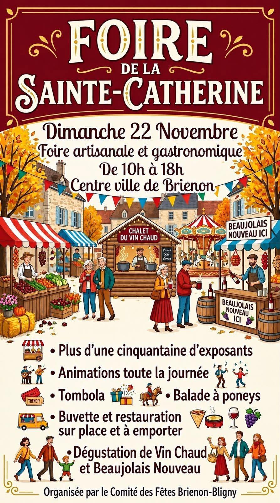 Foire de la ste catherine brienon 89