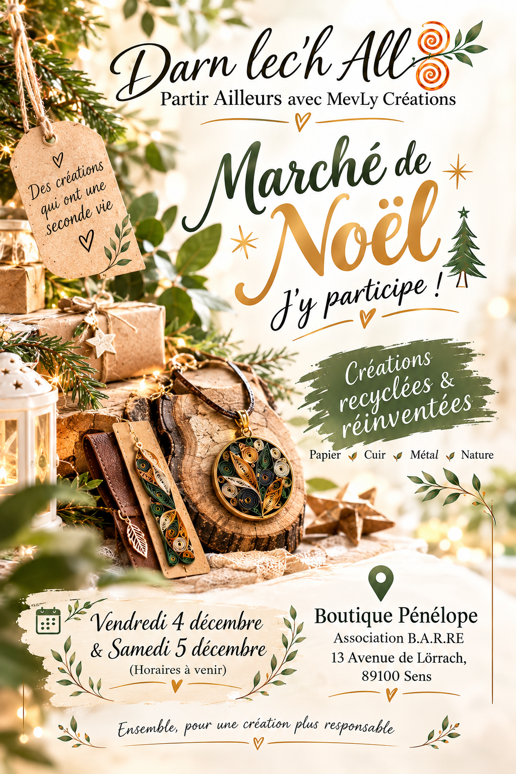 Marché de Noël chez Pénélope : chine et création | MevLy